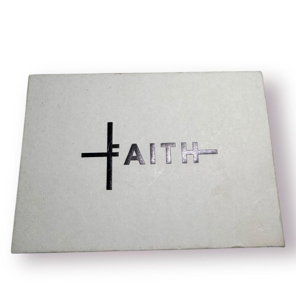 Faith Cross‎ and Infinity Symbol Necklace Gold Tone BNWT